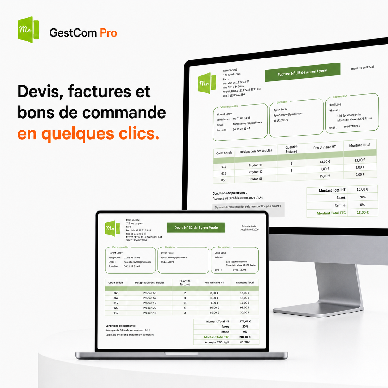 GestCom Pro — Gestion Commerciale