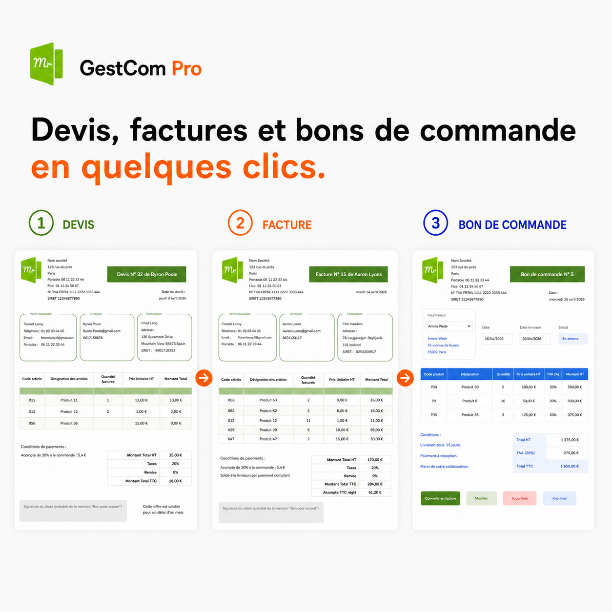 GestCom Pro — Gestion Commerciale